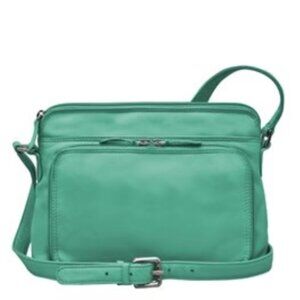 ILI RFID Leather Crossbody/Organizer